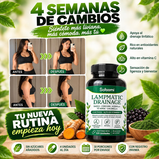 Lymphatic Drainage Satoomi | 5 Activos con INVIMA Colombia