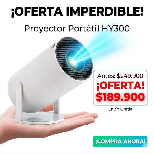 Proyector HY300 | Pantalla 130 pulgadas con Android 11